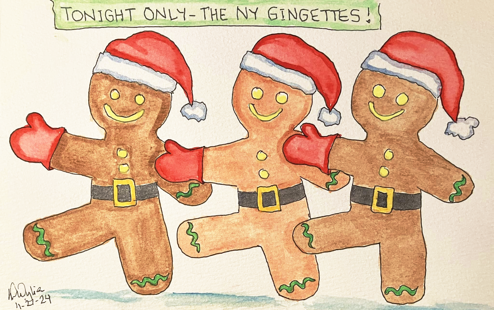 NY Gingettes NY Gingettes watercolor